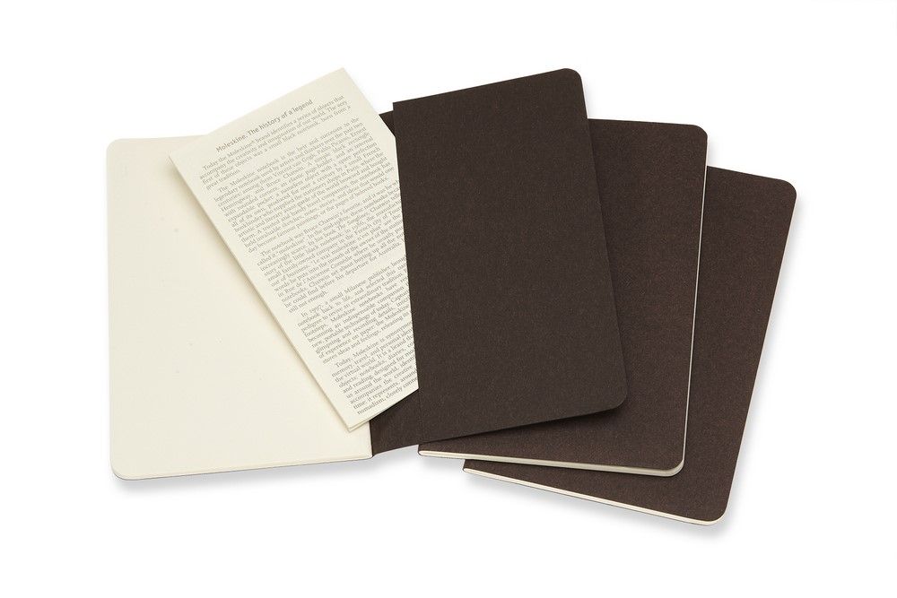 Moleskine Notizheft Cahier Pocket Softcover 3er Set