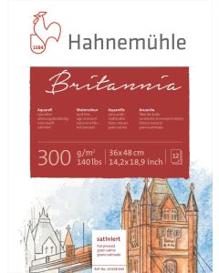 Hahnemühle Aquarellblock Britannia 36 x 48 cm satiniert