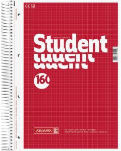 Brunnen Collegeblock Student A4 kariert 160 Blatt