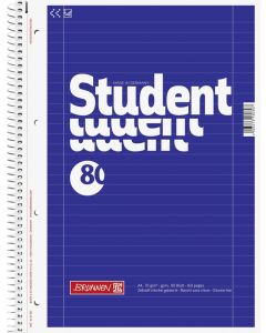 Brunnen Collegeblock Student A4 liniert 80 Blatt 