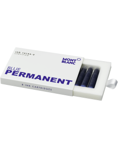 Montblanc Tintenpatronen, Permanent Blue, 8er-Pack