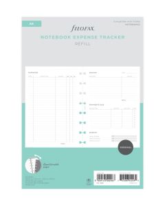 Filofax Notebook Refill A5 Expense Tracker 