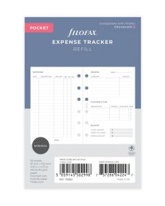 Filofax Expense Tracker Pocket Minimal