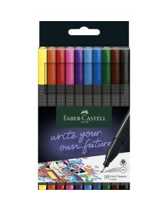 Faber-Castell Fineliner Finepen Grip im Kartonetui 10 Stk.