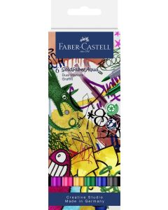 Faber-Castell Dual Marker Goldfaber Aqua Graffiti 6er Etui