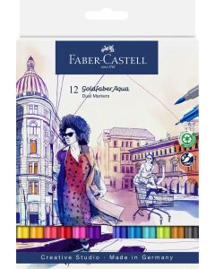 Faber-Castell Dual Marker Goldfaber Aqua Sortiert 12er Etui