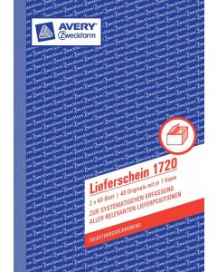 Avery Zweckform 1720 Lieferschein, DIN A5, weiß/gelb