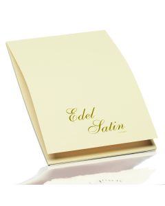 Rössler Papier Edel Satin Block 40/DIN A4, ivory