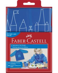 Faber-Castell Malschürze mit langen Ärmeln blau