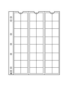 Leuchtturm Münzhüllen Numis 48 Fächer 17mm Ø, 5er Pack