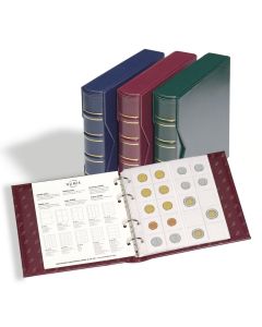 Leuchtturm Sammelalbum NUMIS Classic-Design inkl. Schutzkassette, Rot