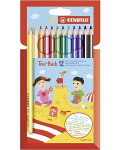 STABILO Farbstift Trio dick im 12er Etui 