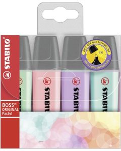 STABILO Textmarker BOSS ORIGINAL Pastell 4er-Set