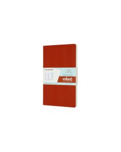 Moleskine Notizheft Volant Large Softcover 2er Set Rot/Blau, liniert