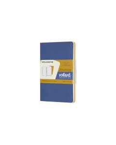 Moleskine Notizheft Volant Pocket Softcover 2er Set Blau/Gelb, liniert