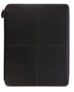 Filofax Classic Stitch Soft Schreibmappe A4 Folio Zip Black