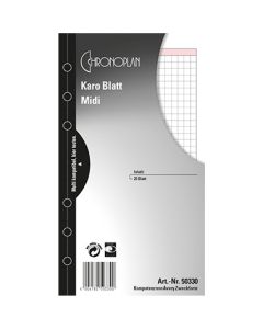 Chronoplan Karo-Blatt Midi 25 Blatt