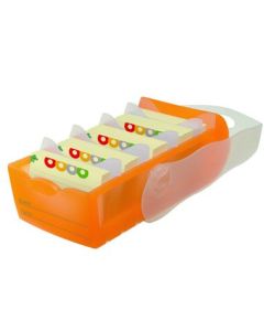 HAN Karteibox 998-613 CROCO orange Kunststoff orange-transluzent