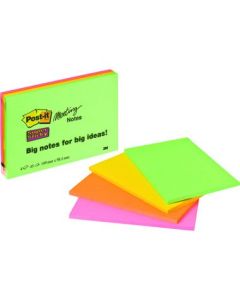 Post-IT Meeting Notes 6445- 4x45Bl 4 Neonfarben 149x98,4mm