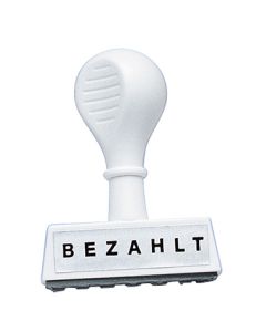 WEDO Lagertextstempel Bezahlt 4,5cm breit