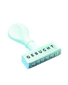 WEDO Lagertextstempel gebucht 4,5cm breit