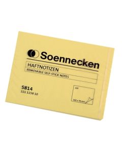 Soennecken Haftnotiz 5814 102x76mm 100Blatt gelb