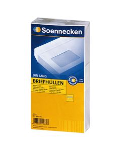 Soennecken Briefhülle DL mF sk 100 75g hf weiß PA=100St