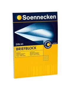 Soennecken Briefblock 2312 DIN 70g kariert 50Blatt weiß