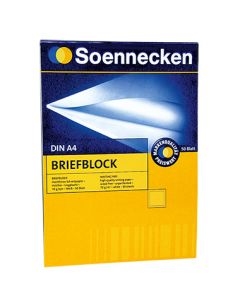 Soennecken Briefblock 1380 DIN 70g holzfrei blanko 50Blatt we