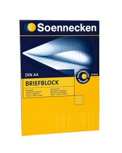 Soennecken Briefblock 1381 DIN 70g holzfrei liniert 50Blatt w