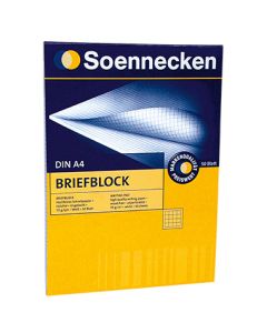 Soennecken Briefblock 1382 DIN 70g holzfrei kariert 50Blatt w