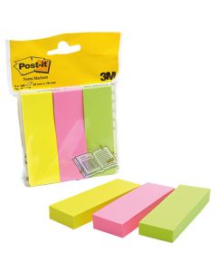 Post-it Haftstreifen Page Mark 671-3 25x76mm farbig 3 St./Pac