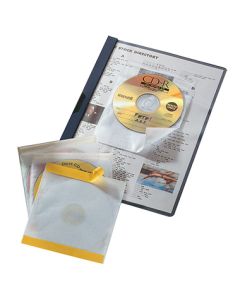 Durable CD Hülle CD FIX tr 10St Klebehülle für 1 CD