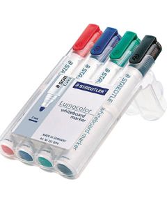 STAEDTLER Whiteboardmarker Lumocolor 351 Rundspitze 4 St