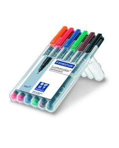 STAEDTLER Folienstift Lumocolor 318 F permanent 6 St