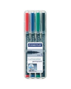 STAEDTLER Folienstift Lumocolor 313 S permanent 4 St