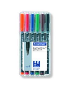 STAEDTLER Folienstift Lumocolor 313 S permanent 6 St