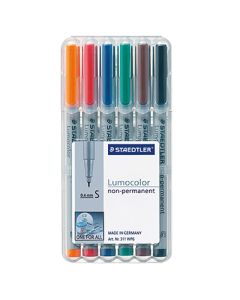 STAEDTLER Folienstift Lumocolor 311 S non-permanent 6 St