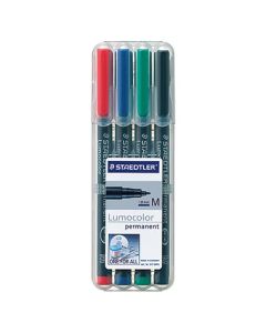 STAEDTLER Folienstift Lumocolor 317 M permanent 4 St