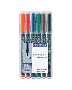 STAEDTLER Folienstift Lumocolor 317 M permanent 6 St