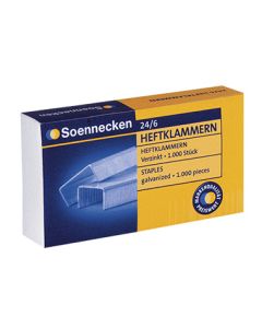 Soennecken Heftklammern 3151 24/6 verzinkt 1.000 St./Pack.