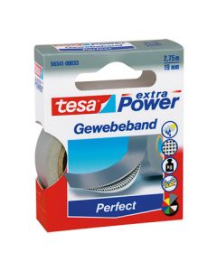 TESA Gewebeband 56341-00033-03 extra stark 19mmx2,75m grau