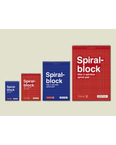 Brunnen Spiralnotizblock A7 kariert