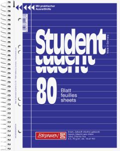 Brunnen Collegeblock Student A5 liniert 80 Blatt