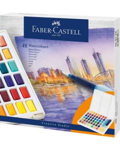 Faber-Castell Aquarellfarben in Näpfchen 48 Stk.