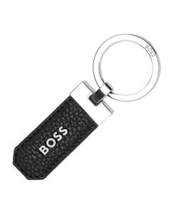 BOSS Schlüsselring Classic Grained Schwarz