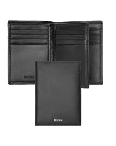 BOSS Kartenetui Classic Smooth Trifold 16cc Schwarz