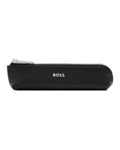 Hugo Boss Stifte-Etui Classic Grained schwarz für mehrere Schreibgeräte 