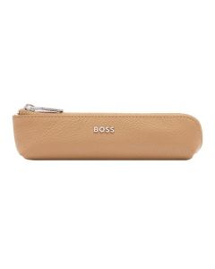 Hugo Boss Stifte-Etui Classic Grained Camel für mehrere Schreibgeräte 