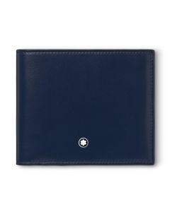 Montblanc Meisterstück Brieftasche 4cc mit Münzfach Ink Blue